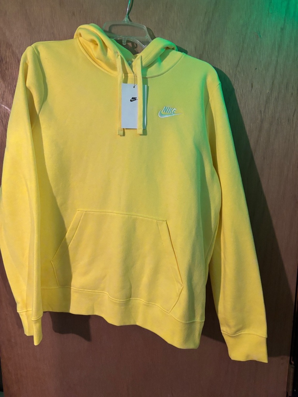 Nike Men’s Bright Yellow Pullover Hoodie